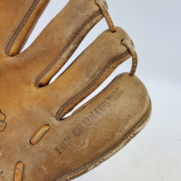 AHI Baseball Glove 9” M200 Mitt RHT Top-Grain Cowhide Leather Japanese Vintage - Picture 4 of 15